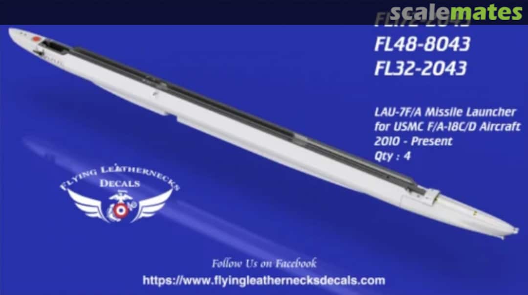 Boxart LAU-7F/A Missile Launcher for USMC F/A-18C/D FL32-2043 Flying Leathernecks Boxart LAU-7F/A Missile Launcher for USMC F/A-18C/D FL32-2043 Flying Leathernecks