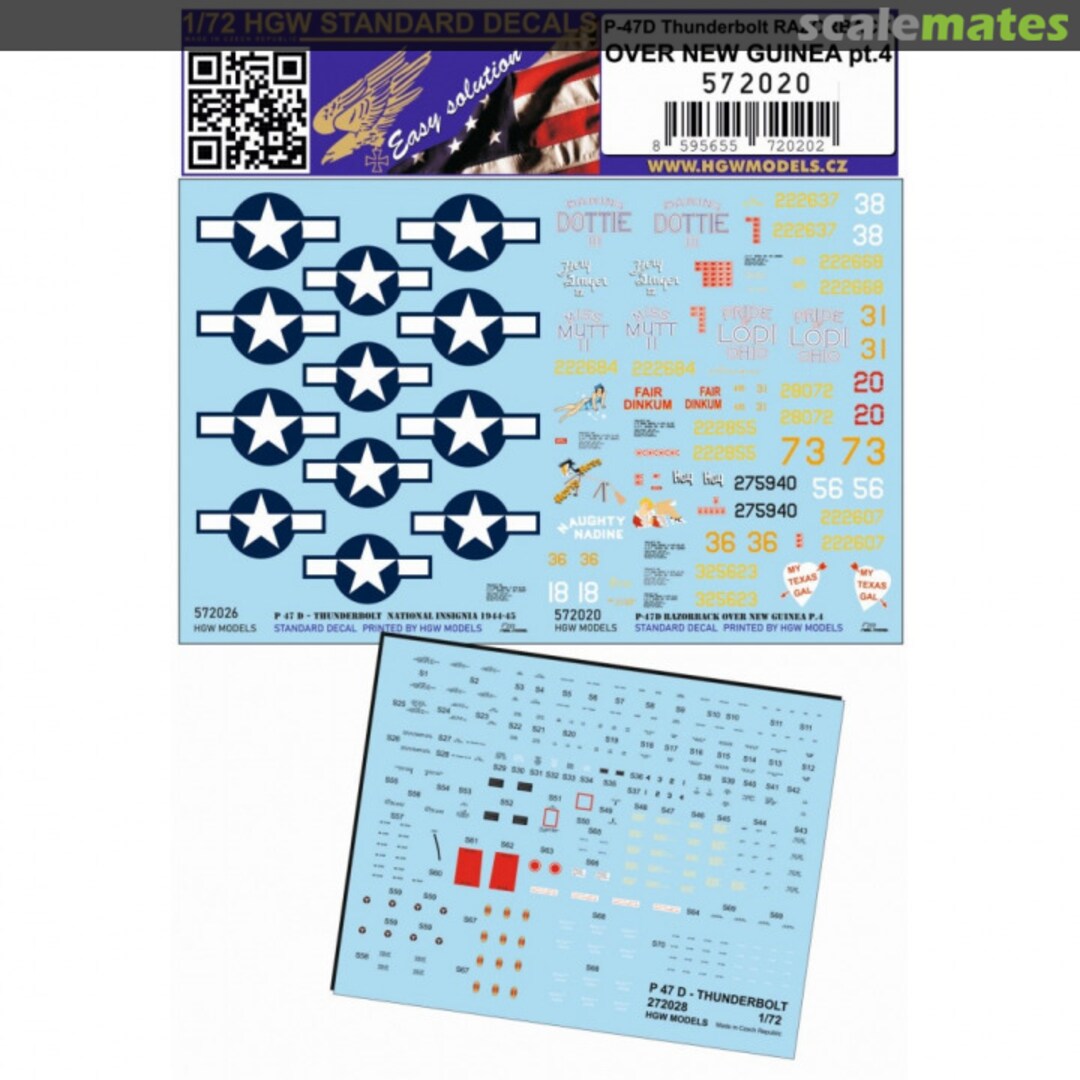 Boxart P-47D Thunderbolt RAZORBACK OVER NEW GUINEA pt 4 572020 HGW Models Boxart P-47D Thunderbolt RAZORBACK OVER NEW GUINEA pt 4 572020 HGW Models