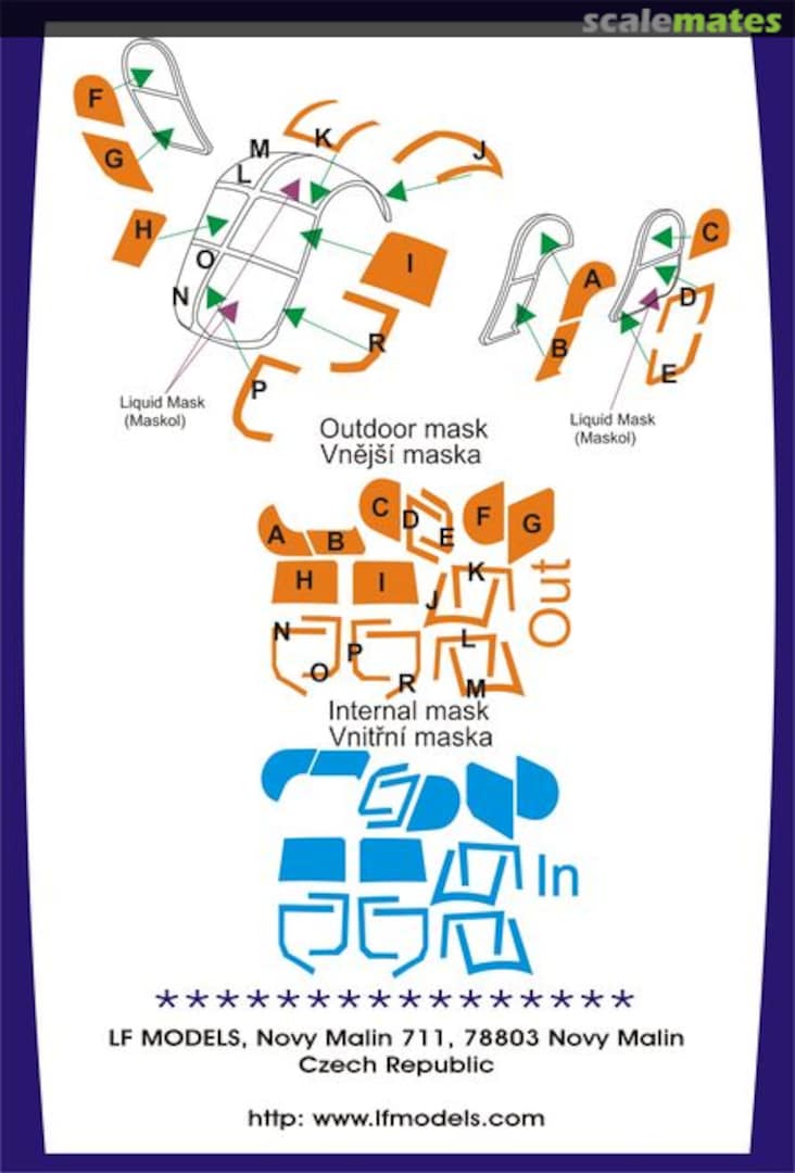 Boxart UH-12A/B / OH-23B Raven Masks CM4806 LF Models