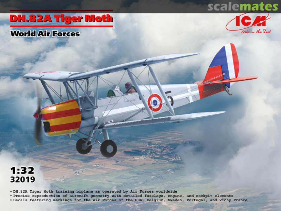 Boxart DH.82A Tiger Moth 32019 ICM Boxart DH.82A Tiger Moth 32019 ICM