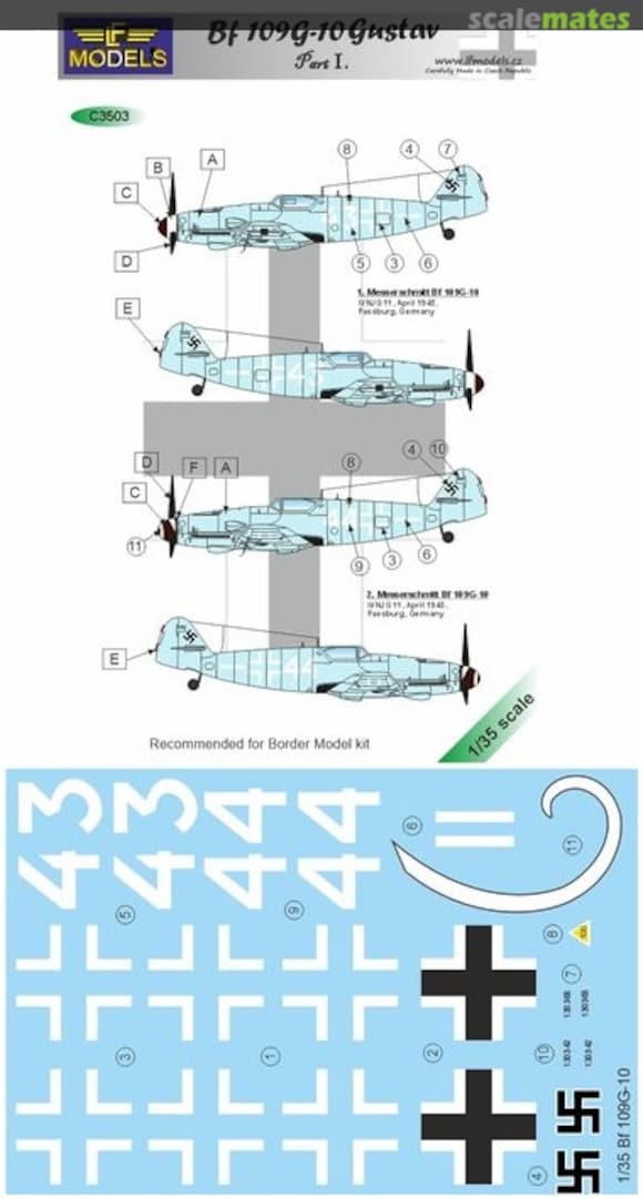 Boxart Bf 109G-10 Gustav C3503 LF Models Boxart Bf 109G-10 Gustav C3503 LF Models