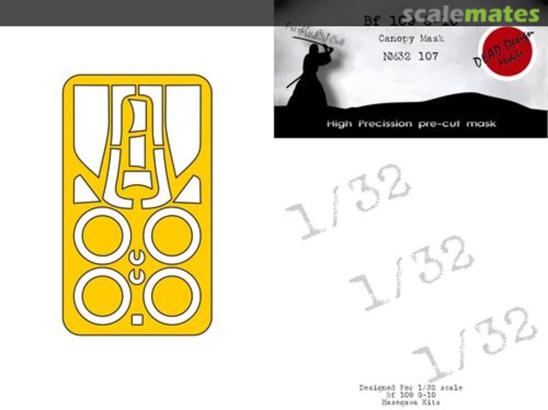 Boxart Messerschmitt Bf-109 G-10 - Canopy Mask NM32107 DEAD Design Models