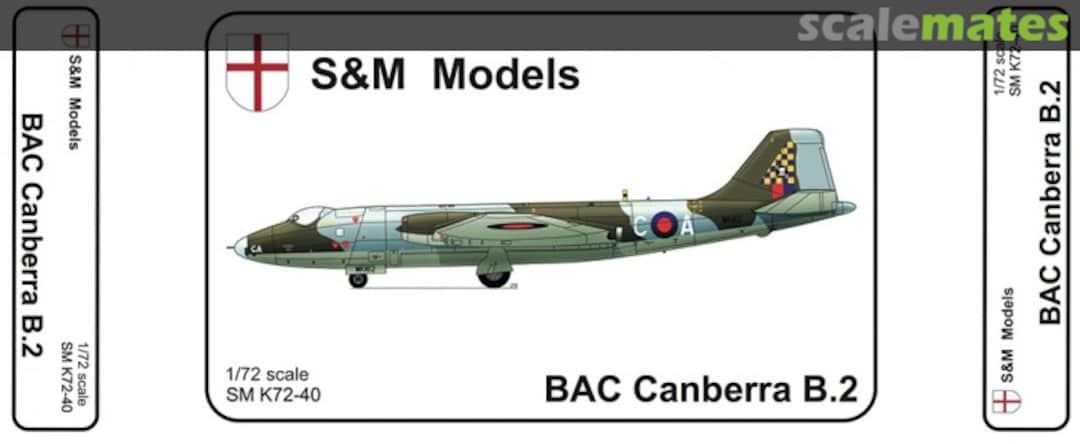 Boxart BAC Canberra B.2 SMK72-40 S&M Models Boxart BAC Canberra B.2 SMK72-40 S&M Models