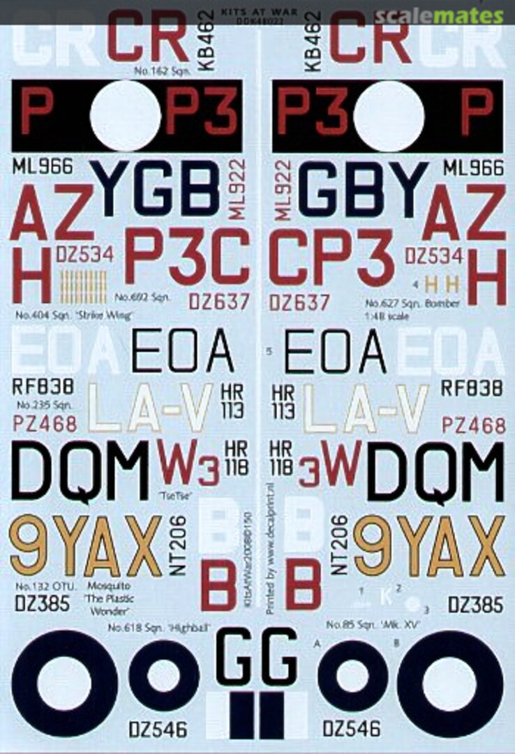 Boxart “The Plastic Wonder” RAF Mosquitos DDK48022 Kits at War Boxart “The Plastic Wonder” RAF Mosquitos DDK48022 Kits at War