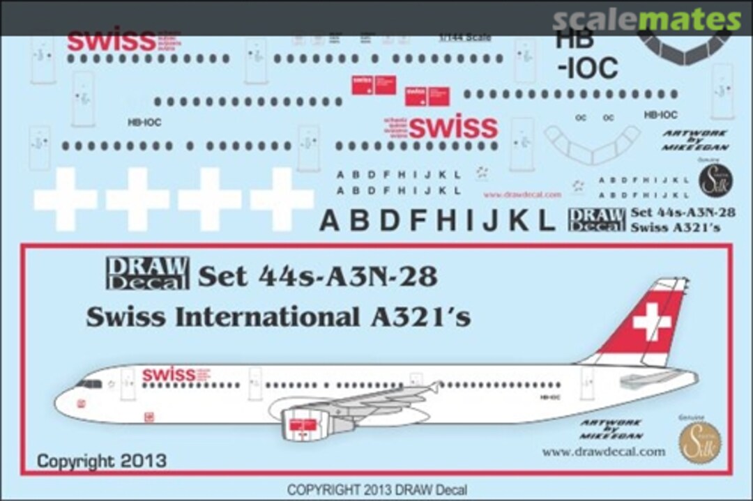 Boxart Airbus A321-111 44-A3N-28 Draw Decal Boxart Airbus A321-111 44-A3N-28 Draw Decal