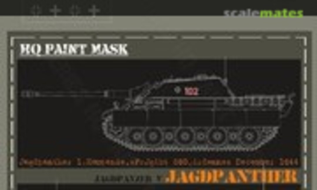 1:16 Jagdpanther 1.kompanie sPz.Jg.Abt.560 Ardennes December 1944 Paint Mask (HQ-Masks JGP 004) JGP 004