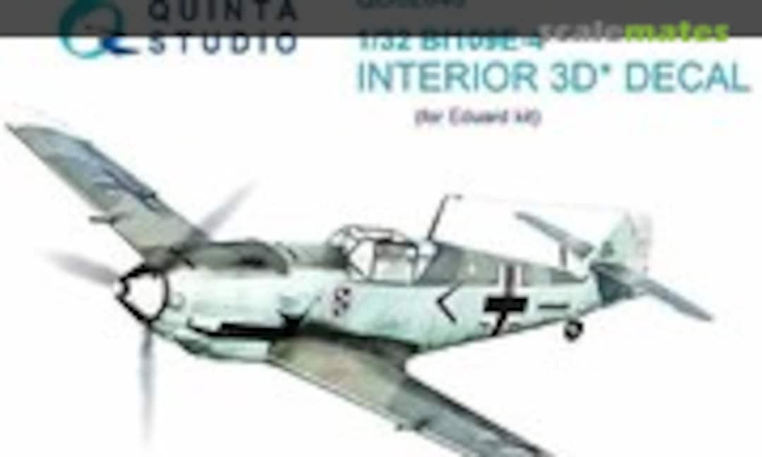 1:32 Bf109E-4 interior 3D decals (Quinta Studio QD32049)