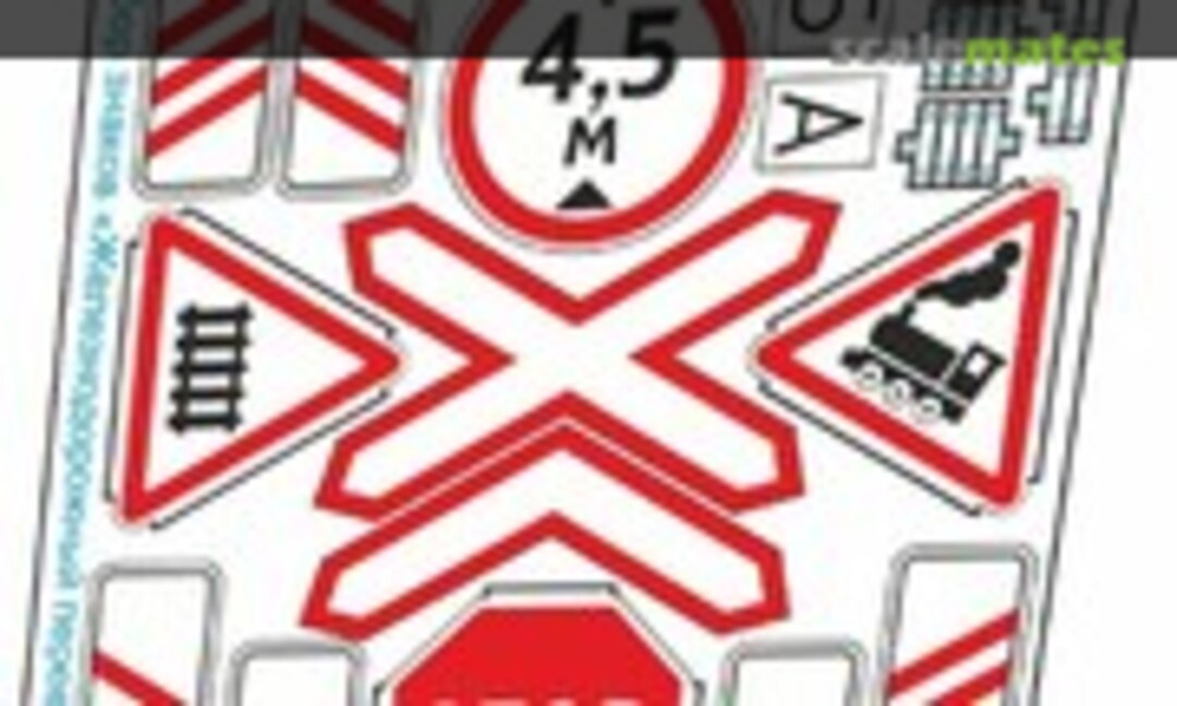 1:35 Level crossing signs (Microdesign MD 035448) MD 035448