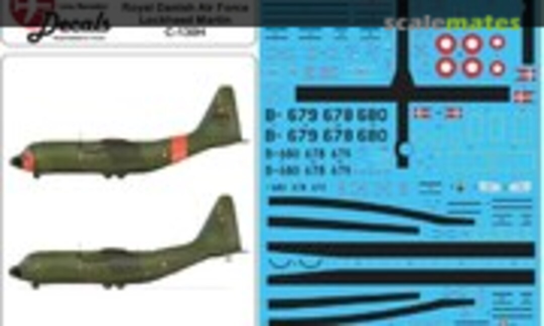1:144 C-130H Hercules dänische Luftwaffe (frühes Finish) (Lima November Decals LN144-D01) LN144-D01