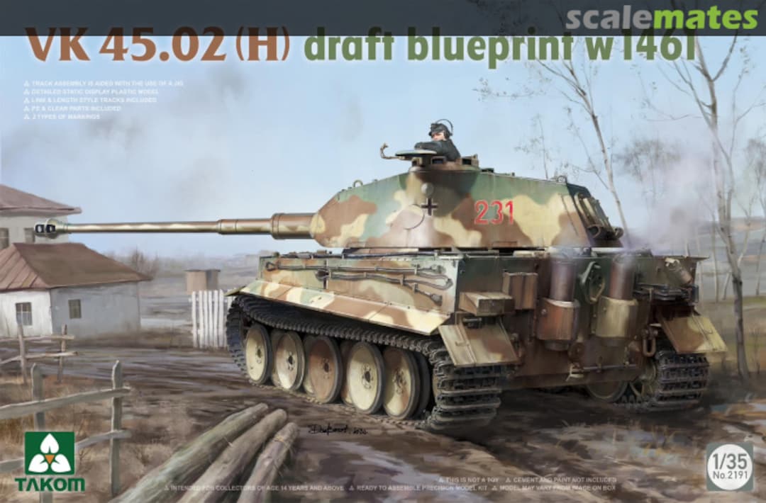 Boxart VK 45.02 (H) 2191 Takom Boxart VK 45.02 (H) 2191 Takom