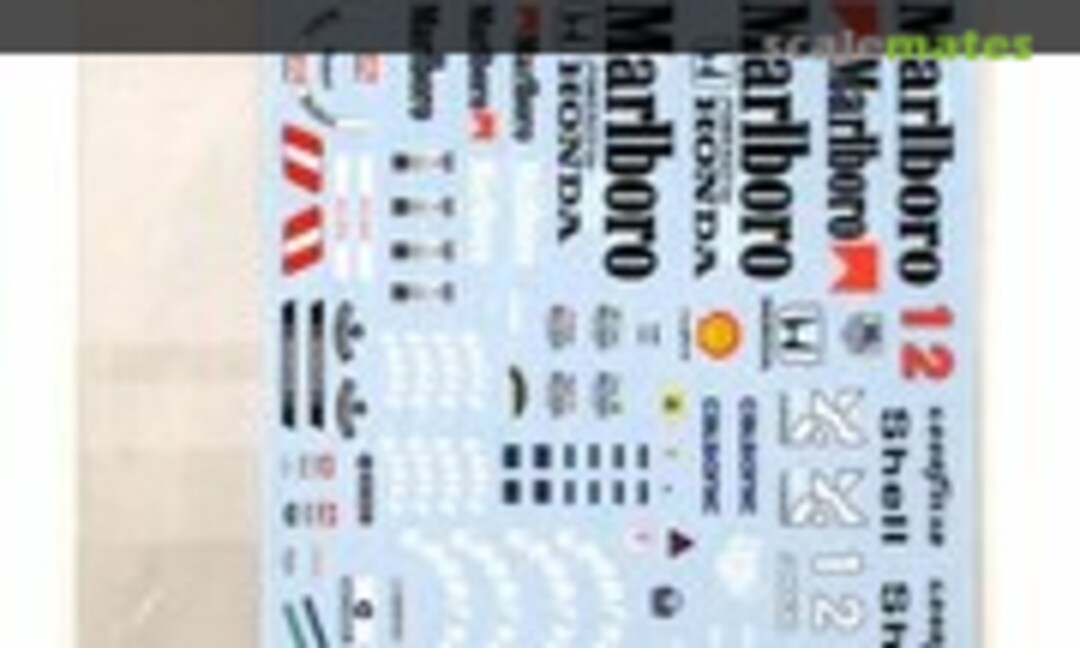 1:20 McLaren MP4/6 Repaint Decal (Fujimi) (F'artefice FM-0082) FM-0082