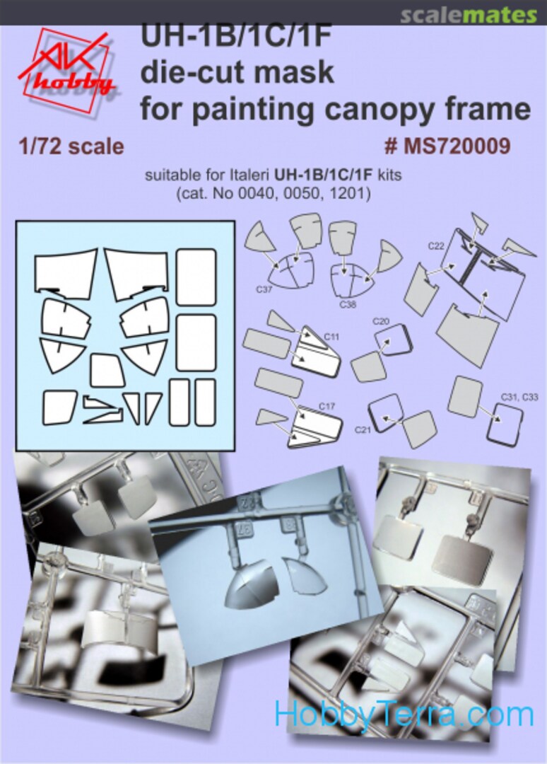 Boxart UH-1B/1C/1F Huey MS720009 AK Hobby