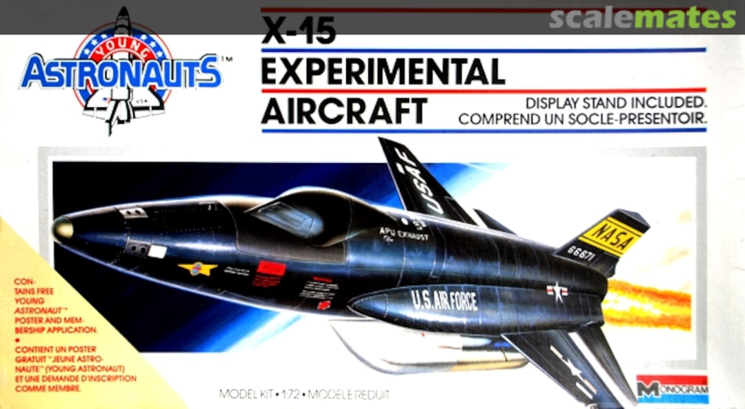 Boxart X-15 Experimental Aircraft 5908 Monogram Boxart X-15 Experimental Aircraft 5908 Monogram