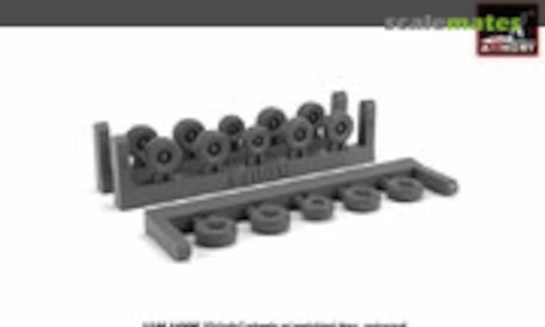 1:144 A400M Grizzly wheels w/ weighted tires (Armory AW14503) AW14503