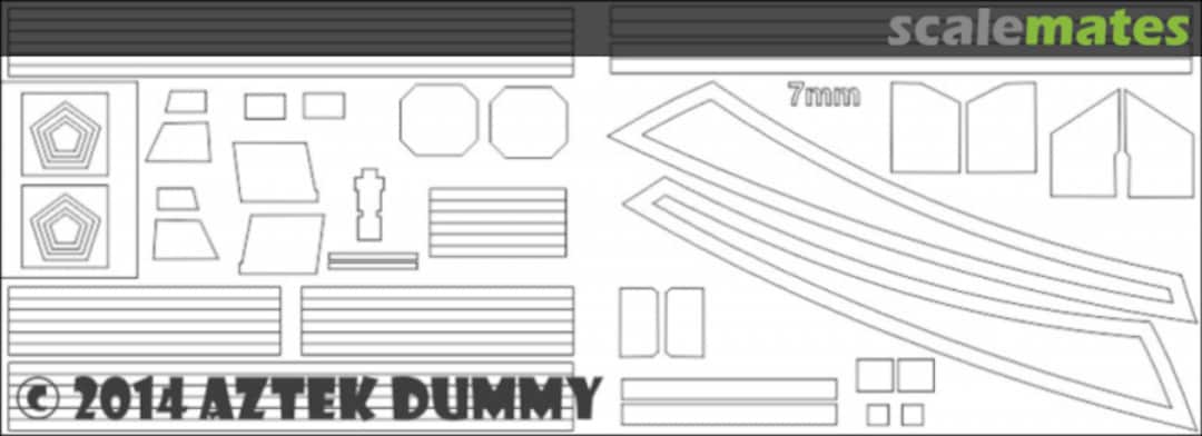Boxart Classic Cylon Raider Paint Masks AD-40 Aztek Dummy Productions Boxart Classic Cylon Raider Paint Masks AD-40 Aztek Dummy Productions