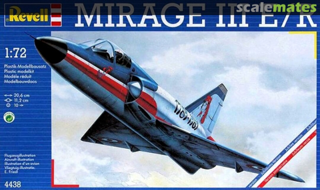Boxart Mirage III E/R 4438 Revell Boxart Mirage III E/R 4438 Revell