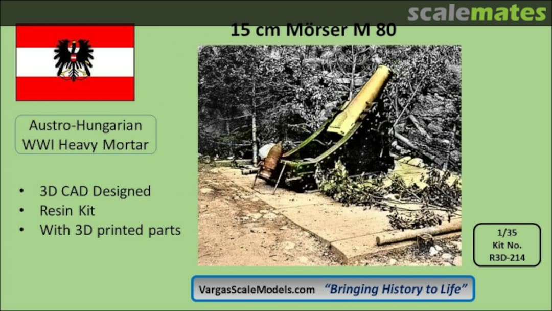 Boxart 15 cm Mörser M 80 R3D-35-011 Vargas Scale Models Boxart 15 cm Mörser M 80 R3D-35-011 Vargas Scale Models