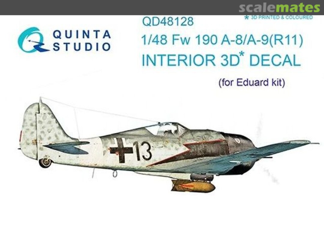 Boxart Fw 190 A-8/A-9 (R11) interior 3D decals QD48128 Quinta Studio Boxart Fw 190 A-8/A-9 (R11) interior 3D decals QD48128 Quinta Studio