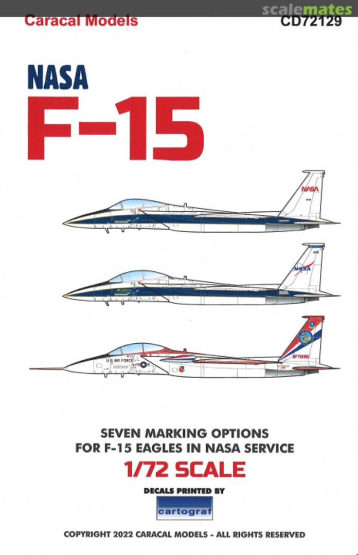 Boxart NASA F-15 Eagle CD72129 Caracal Models Boxart NASA F-15 Eagle CD72129 Caracal Models