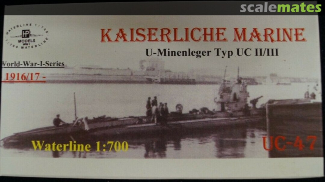 Boxart U-Minenleger Typ UC II/III "UC-47" WW I-WL-G- HP-Models Boxart U-Minenleger Typ UC II/III "UC-47" WW I-WL-G- HP-Models