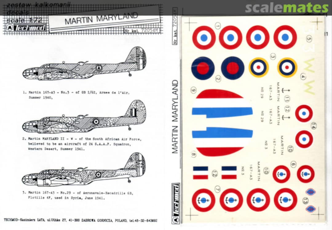 Boxart Martin Maryland 72054M Techmod Boxart Martin Maryland 72054M Techmod