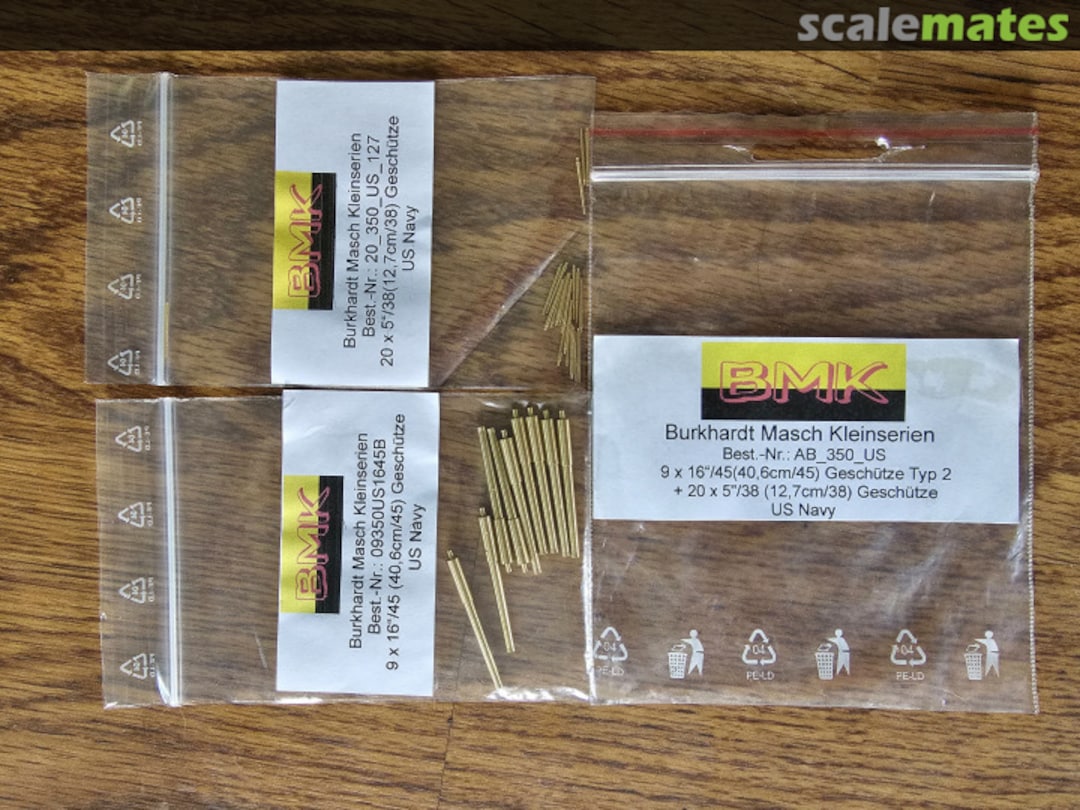 Boxart 9x 16'/45 (40,6cm/45) Type 2 + 20x 5'/38 (12,7cm/38) Geschütze US Navy AB_350_US BMK Boxart 9x 16'/45 (40,6cm/45) Type 2 + 20x 5'/38 (12,7cm/38) Geschütze US Navy AB_350_US BMK