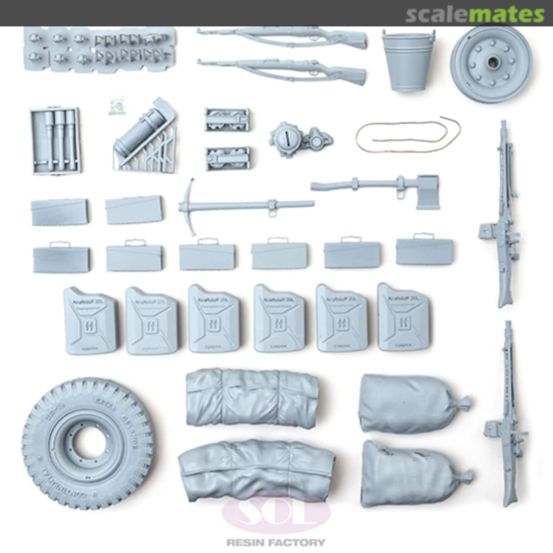Contents WWII Sd.kfz.251 Detail-up Sets (1:16) MM635 SOL
