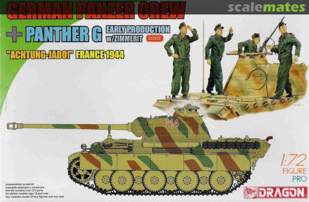 Boxart Panther Ausf. G early production w/Zimmerit + Panzer Crew 7363 Dragon Boxart Panther Ausf. G early production w/Zimmerit + Panzer Crew 7363 Dragon