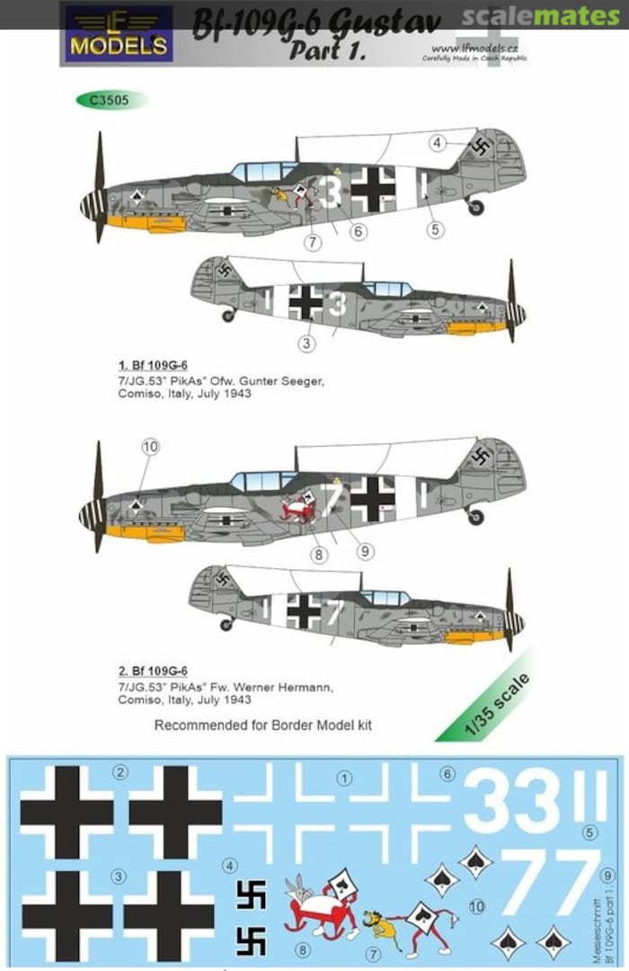 Boxart Bf 109G-6 Gustav C3505 LF Models Boxart Bf 109G-6 Gustav C3505 LF Models