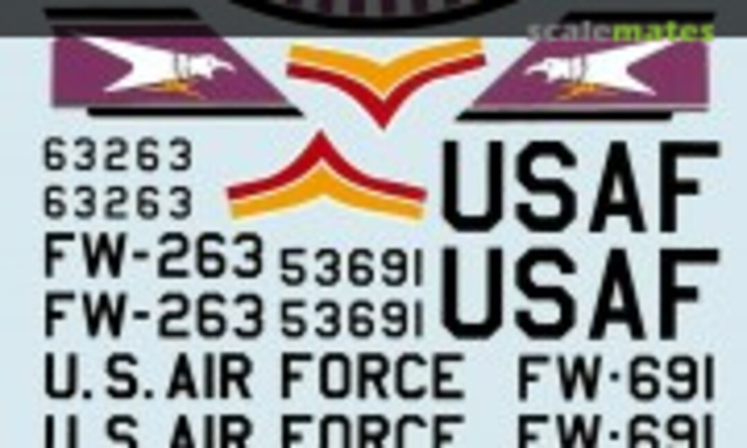 1:48 USAF F-100D Super Sabre (Microscale 48-81) 48-81