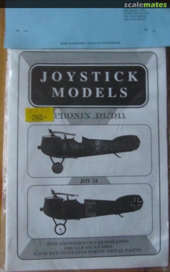 Boxart Phönix D.I /D.II Joy 24 Joystick Models Boxart Phönix D.I /D.II Joy 24 Joystick Models