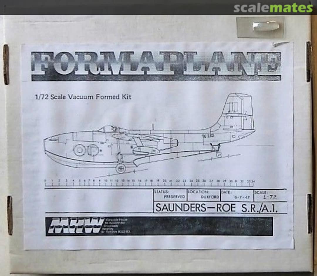 Boxart Saunders-Roe S.R./A.1. Formaplane Boxart Saunders-Roe S.R./A.1. Formaplane