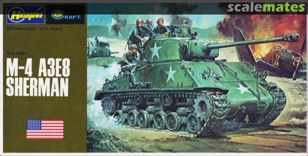 Boxart M-4 A3E8 Sherman 715 Minicraft Hasegawa