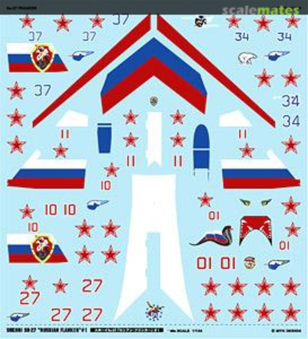 Boxart Sukhoi Su-27 `Russian Flanker` #1 A-380 MYK Design Boxart Sukhoi Su-27 `Russian Flanker` #1 A-380 MYK Design