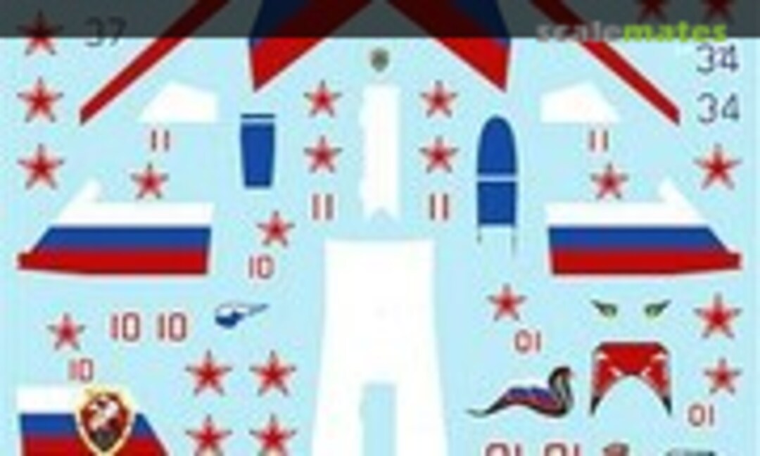 1:144 Sukhoi Su-27 `Russian Flanker` #1 (MYK Design A-380) A-380