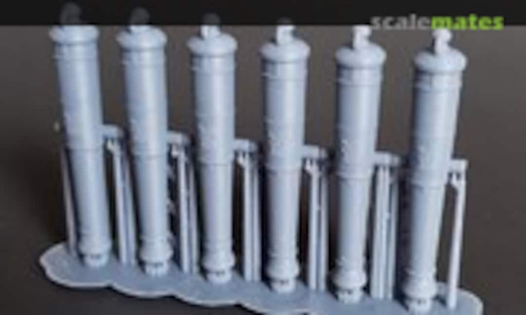 1:64 Royal Navy 32-pounder Cannons, Blomefield 1790 long-pattern (Model Monkey 64-cannons 32# RN-6) 64-cannons 32# RN-6