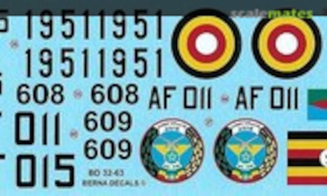 1:32 Su-27, 27UB & Su-30MK2 (Berna Decals BD 32-63) BD 32-63