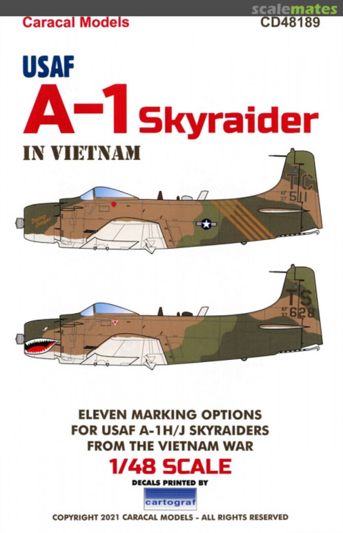 Boxart A-1 Skyraider CD48189 Caracal Models