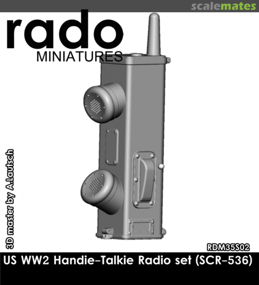 Boxart US WW2 Handie Talkie Radio set (SCR-536) RDM35S02 Rado Miniatures
