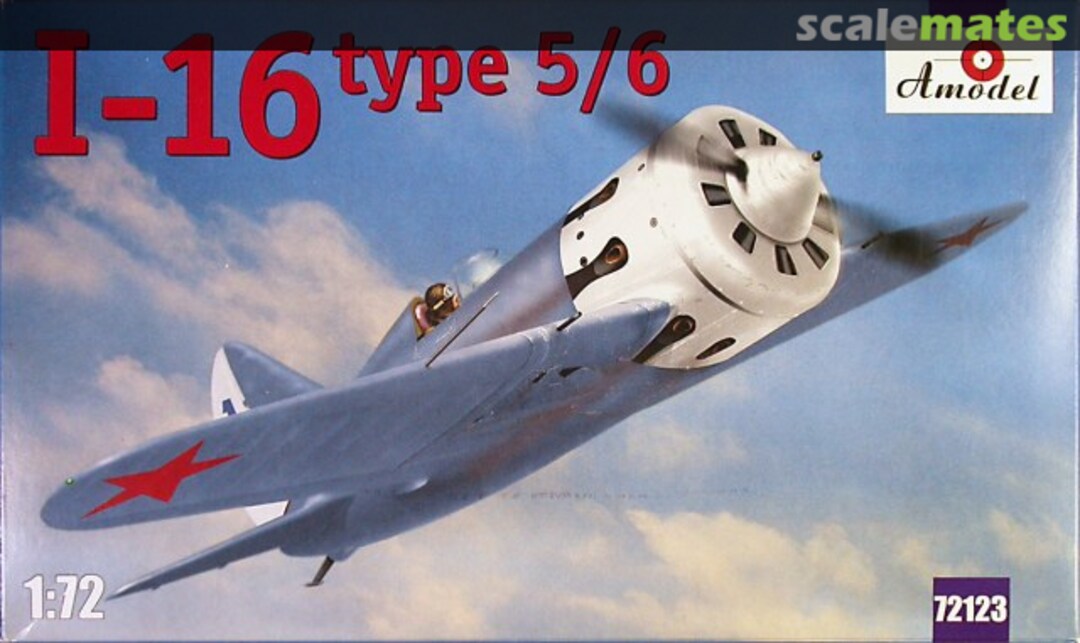 Boxart I-16 type 5/6 72123 Amodel