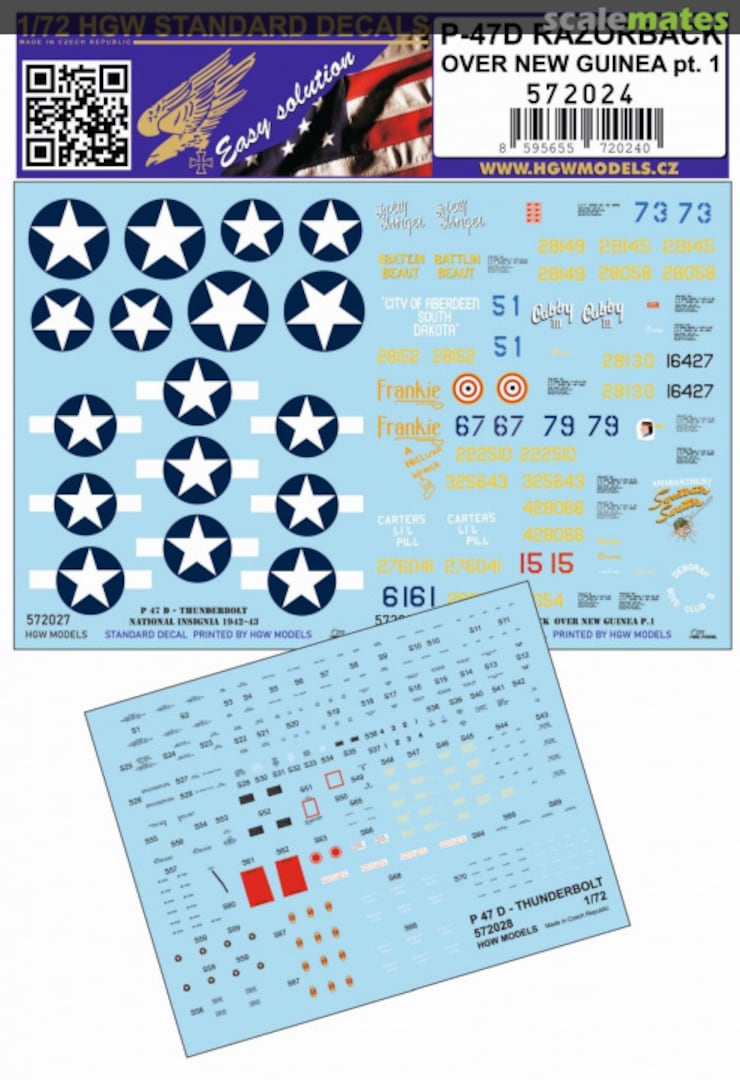 Boxart P-47D RAZORBACK OVER NEW GUINEA pt.1 572024 HGW Models Boxart P-47D RAZORBACK OVER NEW GUINEA pt.1 572024 HGW Models