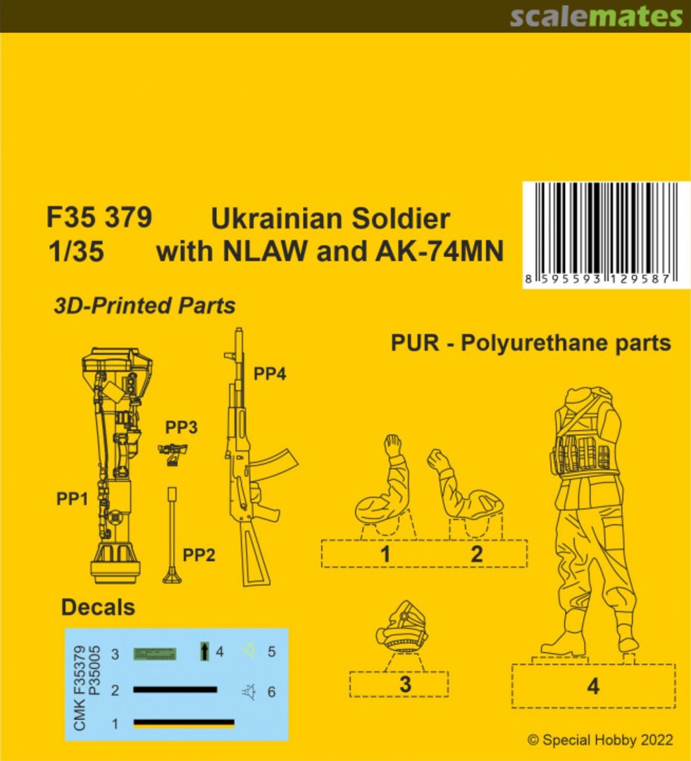 Boxart Ukrainian Soldier with NLAW and AK-74MN F35379 CMK Boxart Ukrainian Soldier with NLAW and AK-74MN F35379 CMK
