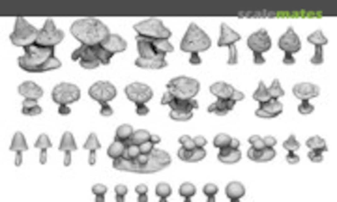 1:48 Wild Mushrooms x33 (Green Stuff World 11608) 11608