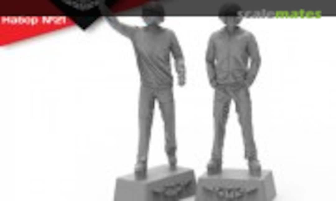 1:32 PILOTS OF THE USSR Air Force (ZSH-5). SET No. 21-1 (Tempmodels 32127-1) 32127-1