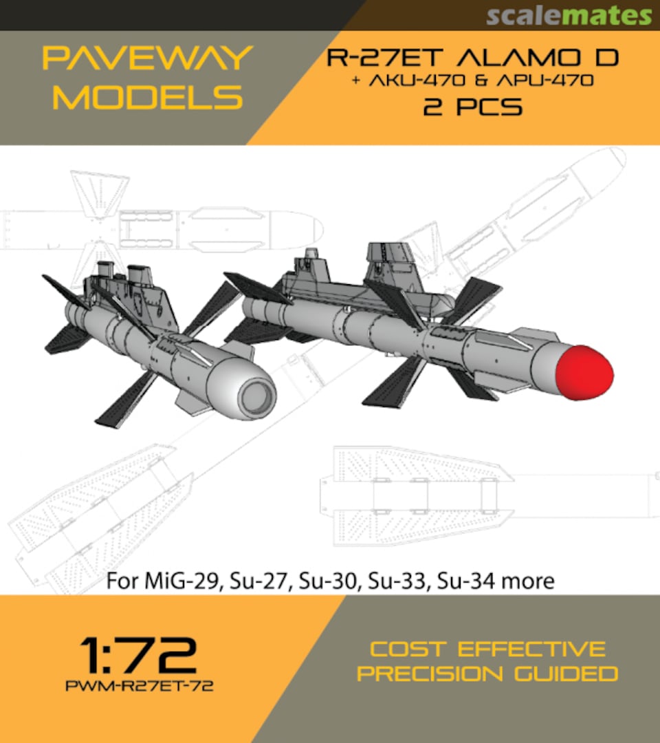 Boxart R-27ET ALAMO D + AKU-470 & APU-470 PWM-R27ET-72 Paveway Models Boxart R-27ET ALAMO D + AKU-470 & APU-470 PWM-R27ET-72 Paveway Models