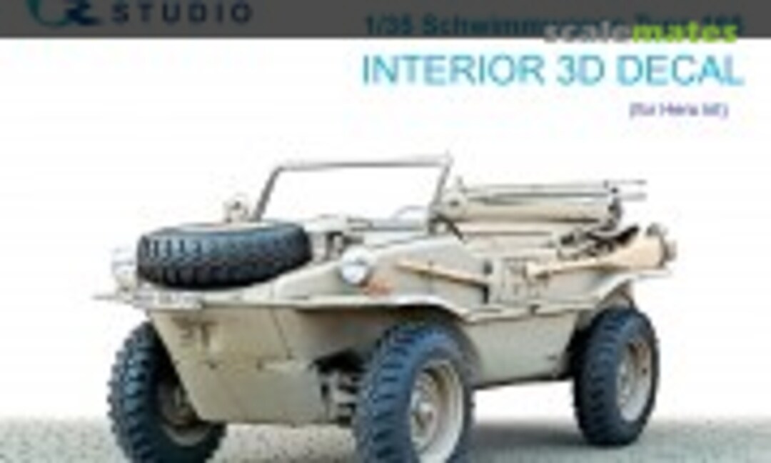 1:35 Schwimmwagen type 166 interior 3D decals (with 3D-printed resin parts) (Quinta Studio QD+35146) QD+35146
