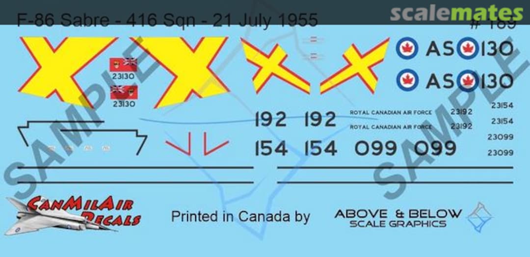 Boxart Canadair Sabre Mk. 5 189 Above & Below Graphics Boxart Canadair Sabre Mk. 5 189 Above & Below Graphics