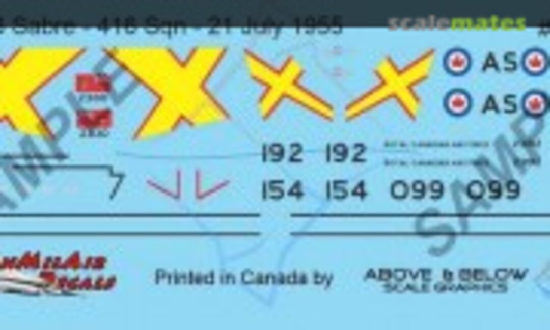 1:48 Canadair Sabre Mk. 5 (Above & Below Graphics 189) 189