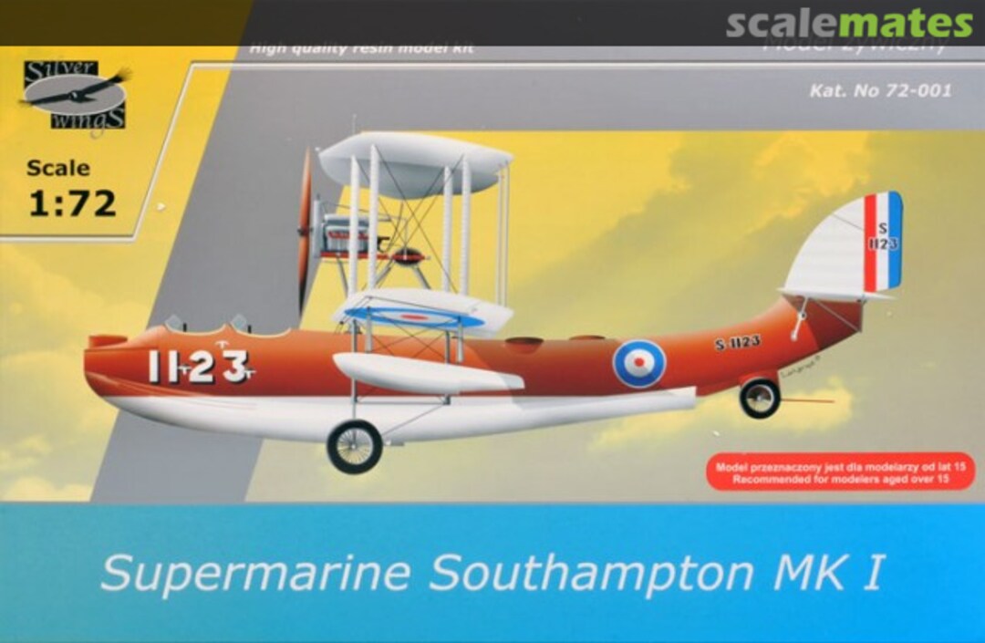 Boxart Supermarine Southampton Mk I 72-001 Silver Wings Boxart Supermarine Southampton Mk I 72-001 Silver Wings