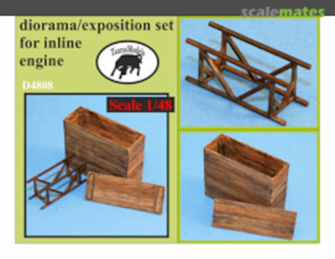 Boxart Diorama/Exposition Set for Inline Engine D4808 Taurus Models Boxart Diorama/Exposition Set for Inline Engine D4808 Taurus Models